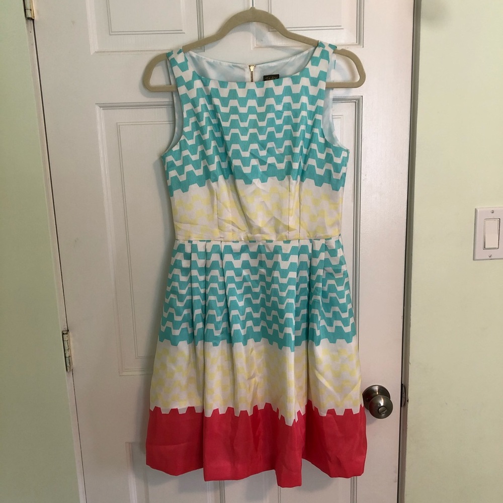 Geometric pastel dress